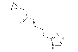 N-cyclopropyl-4-(4H-1,2,4-triazol-3-ylthio)but-2-enamide