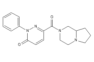 Image of 6-(3,4,6,7,8,8a-hexahydro-1H-pyrrolo[1,2-a]pyrazine-2-carbonyl)-2-phenyl-pyridazin-3-one