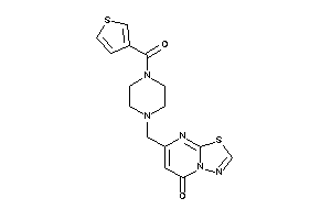Image of 7-[[4-(3-thenoyl)piperazino]methyl]-[1,3,4]thiadiazolo[3,2-a]pyrimidin-5-one