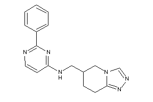 (2-phenylpyrimidin-4-yl)-(5,6,7,8-tetrahydro-[1,2,4]triazolo[4,3-a]pyridin-6-ylmethyl)amine