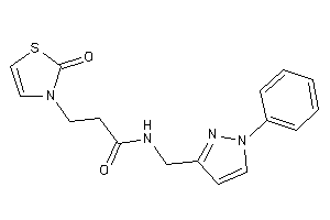 3-(2-keto-4-thiazolin-3-yl)-N-[(1-phenylpyrazol-3-yl)methyl]propionamide