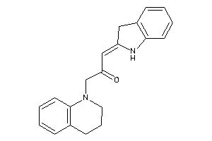 1-(3,4-dihydro-2H-quinolin-1-yl)-3-indolin-2-ylidene-acetone