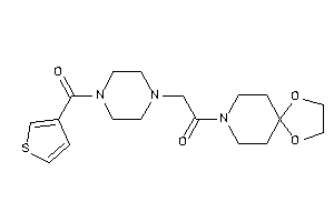 1-(1,4-dioxa-8-azaspiro[4.5]decan-8-yl)-2-[4-(3-thenoyl)piperazino]ethanone