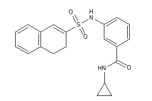 N-cyclopropyl-3-(3,4-dihydronaphthalen-2-ylsulfonylamino)benzamide