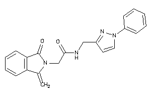 2-(1-keto-3-methylene-isoindolin-2-yl)-N-[(1-phenylpyrazol-3-yl)methyl]acetamide