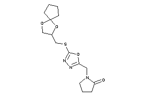 1-[[5-(1,4-dioxaspiro[4.4]nonan-3-ylmethylthio)-1,3,4-oxadiazol-2-yl]methyl]-2-pyrrolidone