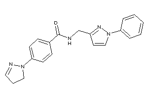 N-[(1-phenylpyrazol-3-yl)methyl]-4-(2-pyrazolin-1-yl)benzamide