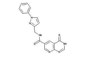4-keto-N-[(1-phenylpyrazol-3-yl)methyl]-3H-pyrido[2,3-d]pyrimidine-6-carboxamide