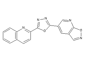 5-[5-(2-quinolyl)-1,3,4-oxadiazol-2-yl]isoxazolo[5,4-b]pyridine