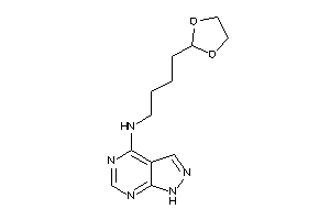 Image of 4-(1,3-dioxolan-2-yl)butyl-(1H-pyrazolo[3,4-d]pyrimidin-4-yl)amine