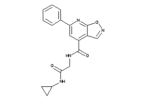 N-[2-(cyclopropylamino)-2-keto-ethyl]-6-phenyl-isoxazolo[5,4-b]pyridine-4-carboxamide