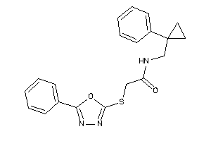 N-[(1-phenylcyclopropyl)methyl]-2-[(5-phenyl-1,3,4-oxadiazol-2-yl)thio]acetamide