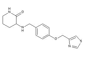 3-[[4-(thiazol-4-ylmethoxy)benzyl]amino]-2-piperidone