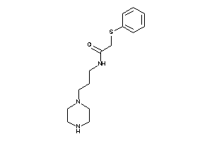 2-(phenylthio)-N-(3-piperazinopropyl)acetamide