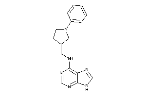 (1-phenylpyrrolidin-3-yl)methyl-(9H-purin-6-yl)amine