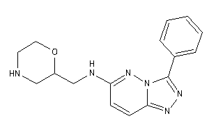 Morpholin-2-ylmethyl-(3-phenyl-[1,2,4]triazolo[3,4-f]pyridazin-6-yl)amine