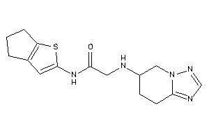 N-(5,6-dihydro-4H-cyclopenta[b]thiophen-2-yl)-2-(5,6,7,8-tetrahydro-[1,2,4]triazolo[1,5-a]pyridin-6-ylamino)acetamide