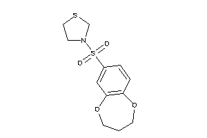 3-(3,4-dihydro-2H-1,5-benzodioxepin-7-ylsulfonyl)thiazolidine