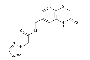 N-[(3-keto-4H-1,4-benzoxazin-6-yl)methyl]-2-pyrazol-1-yl-acetamide