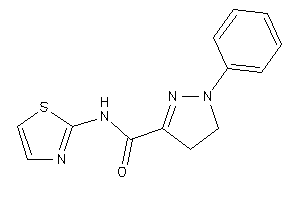 1-phenyl-N-thiazol-2-yl-2-pyrazoline-3-carboxamide