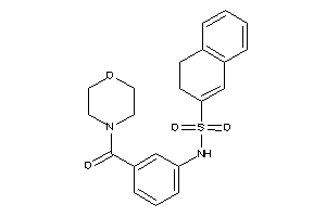 N-[3-(morpholine-4-carbonyl)phenyl]-3,4-dihydronaphthalene-2-sulfonamide