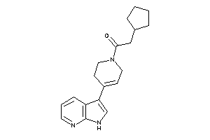 2-cyclopentyl-1-[4-(1H-pyrrolo[2,3-b]pyridin-3-yl)-3,6-dihydro-2H-pyridin-1-yl]ethanone