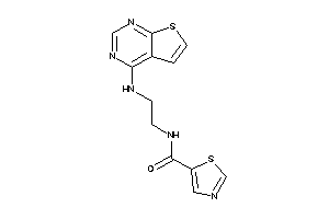 N-[2-(thieno[2,3-d]pyrimidin-4-ylamino)ethyl]thiazole-5-carboxamide