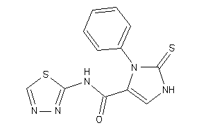 3-phenyl-N-(1,3,4-thiadiazol-2-yl)-2-thioxo-4-imidazoline-4-carboxamide