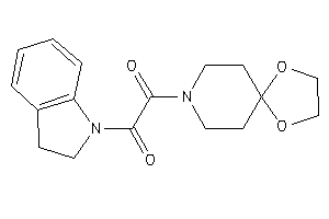 1-(1,4-dioxa-8-azaspiro[4.5]decan-8-yl)-2-indolin-1-yl-ethane-1,2-dione