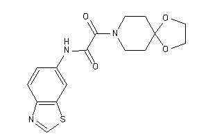 N-(1,3-benzothiazol-6-yl)-2-(1,4-dioxa-8-azaspiro[4.5]decan-8-yl)-2-keto-acetamide