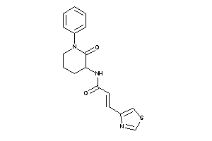 N-(2-keto-1-phenyl-3-piperidyl)-3-thiazol-4-yl-acrylamide