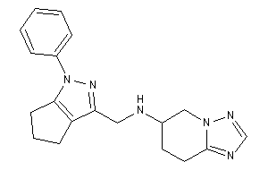 (1-phenyl-5,6-dihydro-4H-cyclopenta[c]pyrazol-3-yl)methyl-(5,6,7,8-tetrahydro-[1,2,4]triazolo[1,5-a]pyridin-6-yl)amine