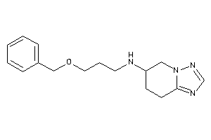 3-benzoxypropyl(5,6,7,8-tetrahydro-[1,2,4]triazolo[1,5-a]pyridin-6-yl)amine