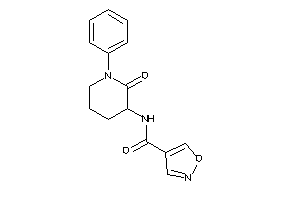 N-(2-keto-1-phenyl-3-piperidyl)isoxazole-4-carboxamide