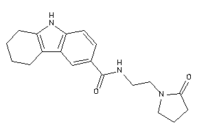 N-[2-(2-ketopyrrolidino)ethyl]-6,7,8,9-tetrahydro-5H-carbazole-3-carboxamide