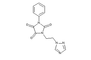 1-phenyl-3-[2-(1,2,4-triazol-1-yl)ethyl]imidazolidine-2,4,5-trione