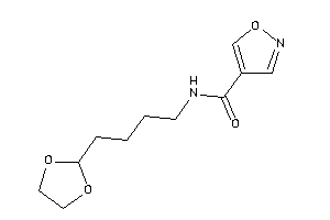 N-[4-(1,3-dioxolan-2-yl)butyl]isoxazole-4-carboxamide