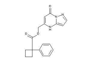 Image of 1-phenylcyclobutanecarboxylic Acid (7-keto-4H-pyrazolo[1,5-a]pyrimidin-5-yl)methyl Ester