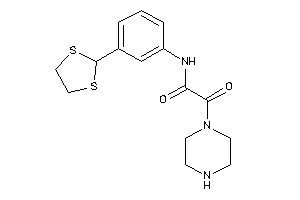N-[3-(1,3-dithiolan-2-yl)phenyl]-2-keto-2-piperazino-acetamide