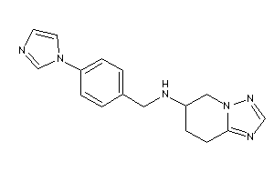 (4-imidazol-1-ylbenzyl)-(5,6,7,8-tetrahydro-[1,2,4]triazolo[1,5-a]pyridin-6-yl)amine