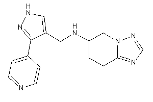 [3-(4-pyridyl)-1H-pyrazol-4-yl]methyl-(5,6,7,8-tetrahydro-[1,2,4]triazolo[1,5-a]pyridin-6-yl)amine