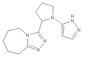 3-[1-(1H-pyrazol-5-yl)pyrrolidin-2-yl]-6,7,8,9-tetrahydro-5H-[1,2,4]triazolo[4,3-a]azepine