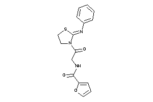 N-[2-keto-2-(2-phenyliminothiazolidin-3-yl)ethyl]-2-furamide