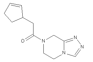 2-cyclopent-2-en-1-yl-1-(6,8-dihydro-5H-[1,2,4]triazolo[4,3-a]pyrazin-7-yl)ethanone