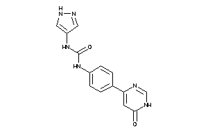 1-[4-(6-keto-1H-pyrimidin-4-yl)phenyl]-3-(1H-pyrazol-4-yl)urea