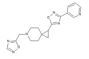 5-[6-(1,2,4-oxadiazol-5-ylmethyl)-6-azaspiro[2.5]octan-1-yl]-3-(3-pyridyl)-1,2,4-oxadiazole