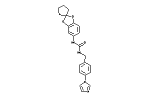 1-(4-imidazol-1-ylbenzyl)-3-spiro[1,3-benzodioxole-2,1'-cyclopentane]-5-yl-urea