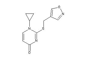 1-cyclopropyl-2-(isoxazol-4-ylmethylthio)pyrimidin-4-one