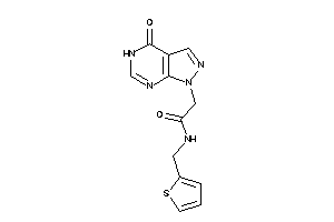 2-(4-keto-5H-pyrazolo[3,4-d]pyrimidin-1-yl)-N-(2-thenyl)acetamide