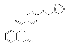 4-[4-(1,2,4-oxadiazol-5-ylmethylthio)benzoyl]-1,3-dihydroquinoxalin-2-one